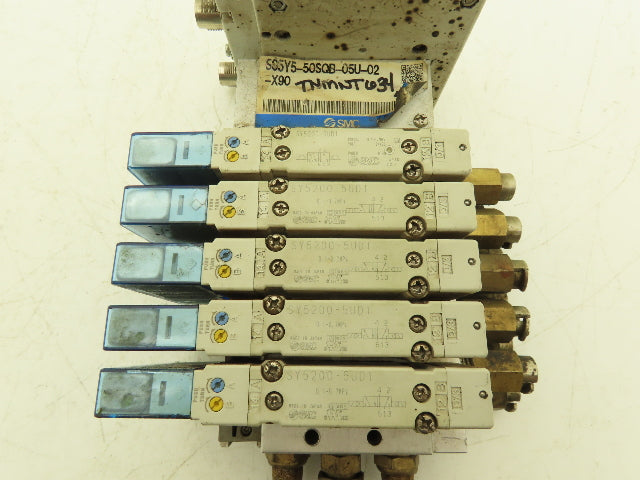 SMC EX260-SDN4 Devicenet Fieldbus 5-Station Solenoid Valve Manifold SY5200-5UD1