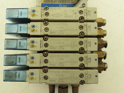 SMC EX260-SDN4 Devicenet Fieldbus 5-Station Solenoid Valve Manifold SY5200-5UD1