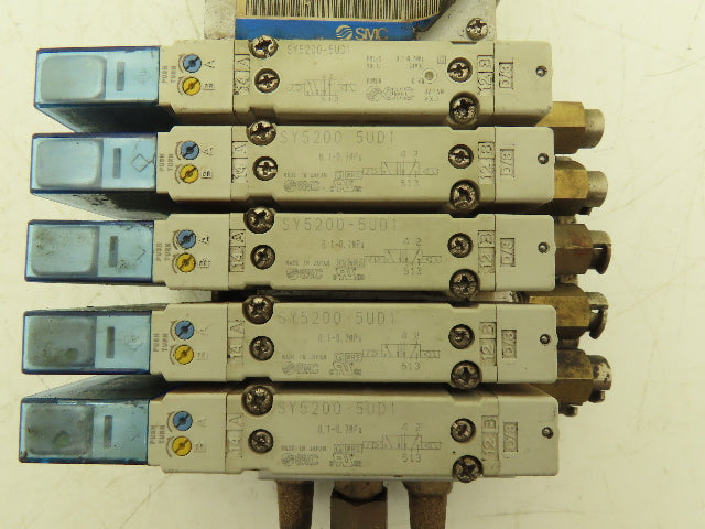 SMC EX260-SDN4 Devicenet Fieldbus 5-Station Solenoid Valve Manifold SY5200-5UD1