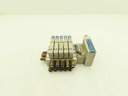SMC EX260-SDN4 Devicenet Fieldbus 5-Station Solenoid Valve Manifold SY5200-5UD1