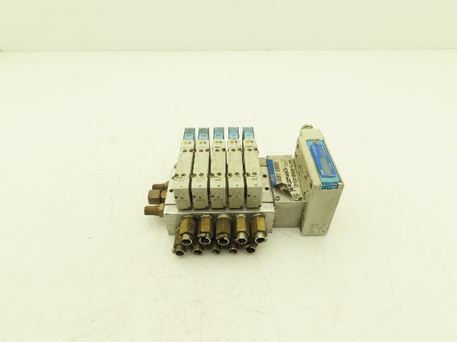 SMC EX260-SDN4 Devicenet Fieldbus 5-Station Solenoid Valve Manifold SY5200-5UD1