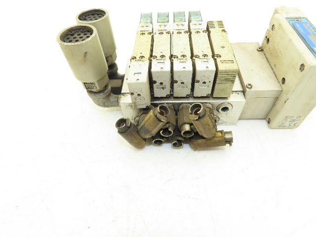 SMC EX260-SDN4 Devicenet Fieldbus 5-Station Solenoid Valve Manifold SY5200-5UD1