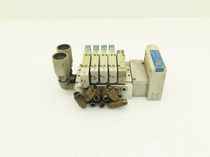 SMC EX260-SDN4 Devicenet Fieldbus 5-Station Solenoid Valve Manifold SY5200-5UD1