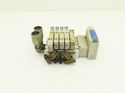 SMC EX260-SDN4 Devicenet Fieldbus 5-Station Solenoid Valve Manifold SY5200-5UD1