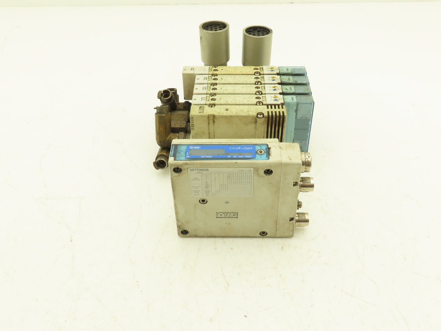 SMC EX260-SDN4 Devicenet Fieldbus 5-Station Solenoid Valve Manifold SY5200-5UD1