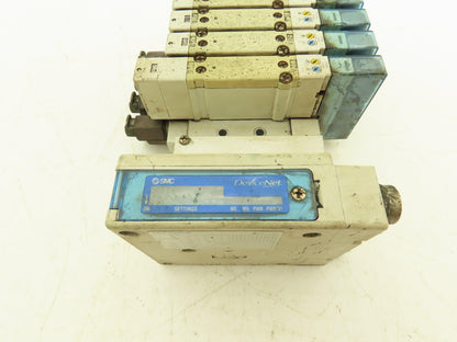 SMC EX260-SDN4 Devicenet Fieldbus 5-Station Solenoid Valve Manifold SY5000
