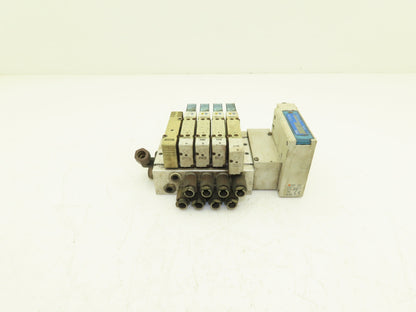 SMC EX260-SDN4 Devicenet Fieldbus 5-Station Solenoid Valve Manifold SY5000
