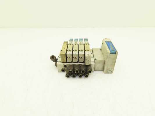 SMC EX260-SDN4 Devicenet Fieldbus 5-Station Solenoid Valve Manifold SY5000