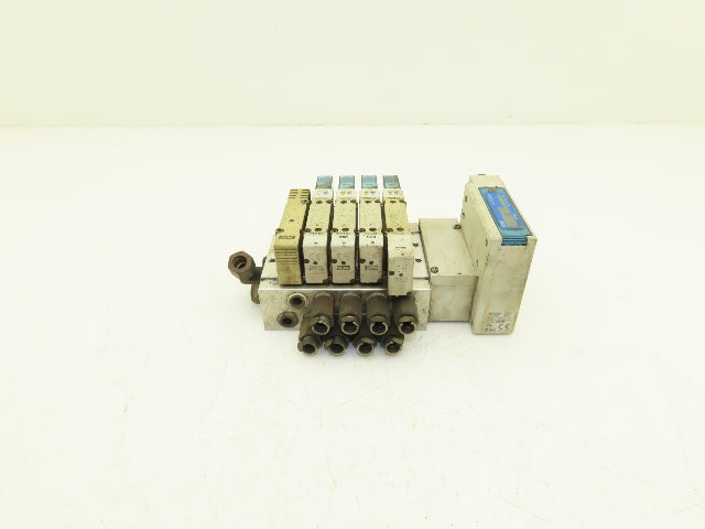 SMC EX260-SDN4 Devicenet Fieldbus 5-Station Solenoid Valve Manifold SY5000