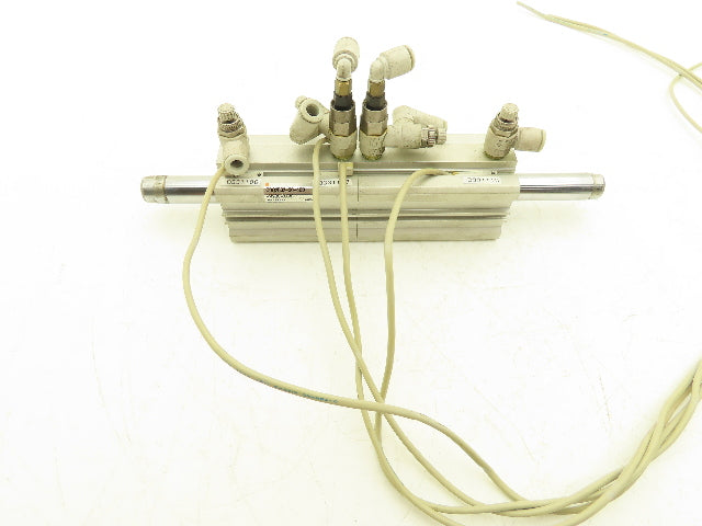 SMC Double End Pneumatic Air Cylinder 32mm Bore 40mm + 50mm Stroke 145 PSI