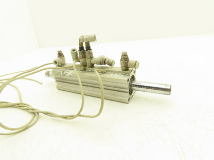 SMC Double End Pneumatic Air Cylinder 32mm Bore 40mm + 50mm Stroke 145 PSI