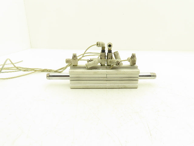 SMC Double End Pneumatic Air Cylinder 32mm Bore 40mm + 50mm Stroke 145 PSI