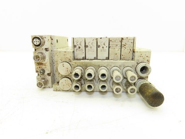 SMC EX260-SDN4 Devicenet Fieldbus 5-Station Solenoid Valve Manifold SY5000