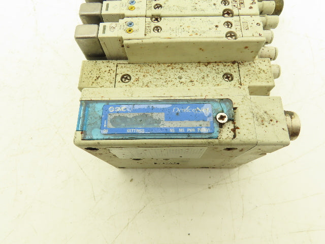 SMC EX260-SDN4 Devicenet Fieldbus 5-Station Solenoid Valve Manifold SY5000