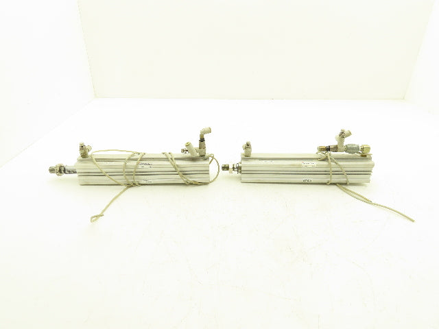 SMC CDQ2A32-200DCM Pneumatic Air Cylinder 32mm Bore 200mm Stroke 145 PSI Lot of2