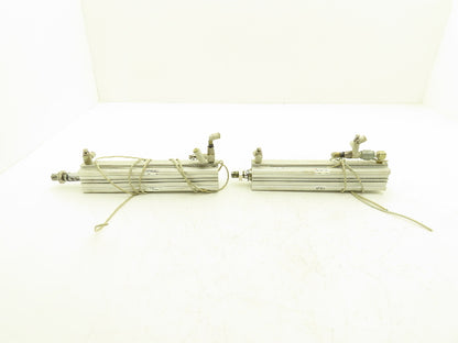 SMC CDQ2A32-200DCM Pneumatic Air Cylinder 32mm Bore 200mm Stroke 145 PSI Lot of2