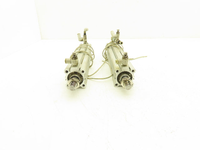 SMC CDQ2A32-200DCM Pneumatic Air Cylinder 32mm Bore 200mm Stroke 145 PSI Lot of2