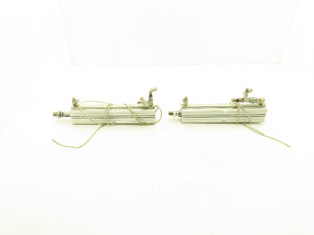 SMC CDQ2A32-200DCM Pneumatic Air Cylinder 32mm Bore 200mm Stroke 145 PSI Lot of2