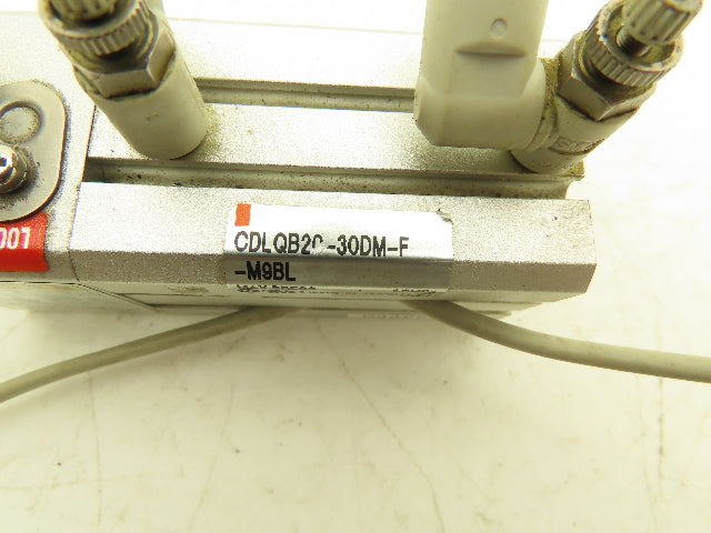 SMC CDLQB20-30DM Pneumatic Air Cylinder 20mm Bore 30mm Stroke 145 PSI Lot of 2