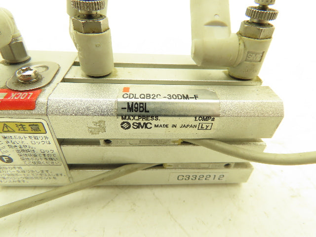 SMC CDLQB20-30DM Pneumatic Air Cylinder 20mm Bore 30mm Stroke 145 PSI Lot of 2