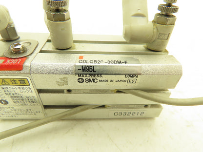 SMC CDLQB20-30DM Pneumatic Air Cylinder 20mm Bore 30mm Stroke 145 PSI Lot of 2