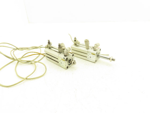 SMC CDLQB20-30DM Pneumatic Air Cylinder 20mm Bore 30mm Stroke 145 PSI Lot of 2