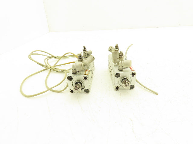 SMC CDLQB20-30DM Pneumatic Air Cylinder 20mm Bore 30mm Stroke 145 PSI Lot of 2