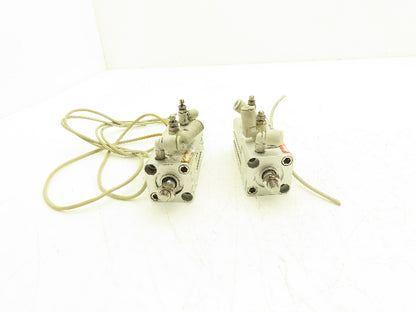SMC CDLQB20-30DM Pneumatic Air Cylinder 20mm Bore 30mm Stroke 145 PSI Lot of 2