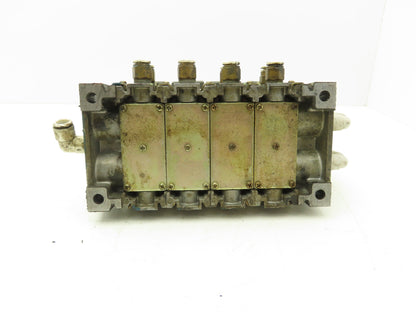 SMC VQ7-6-FG-S-3Z  4-Station Pneumatic Solenoid Valve Manifold 24VDC 3/8" Ports