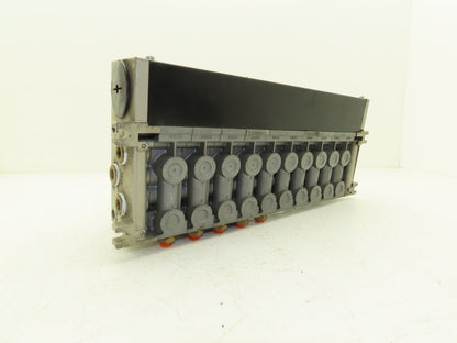 SMC NVV5FS3-01T-101  10-Station Pneumatic Solenoid Valve Manifold NVFS3300-5FZ