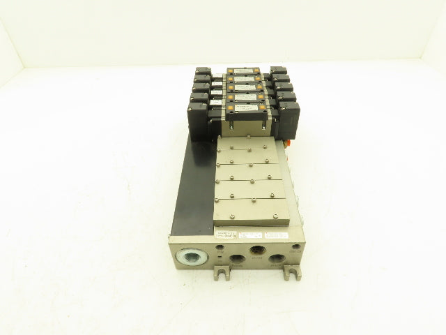 SMC NVV5FS3-01T-101  10-Station Pneumatic Solenoid Valve Manifold NVFS3300-5FZ
