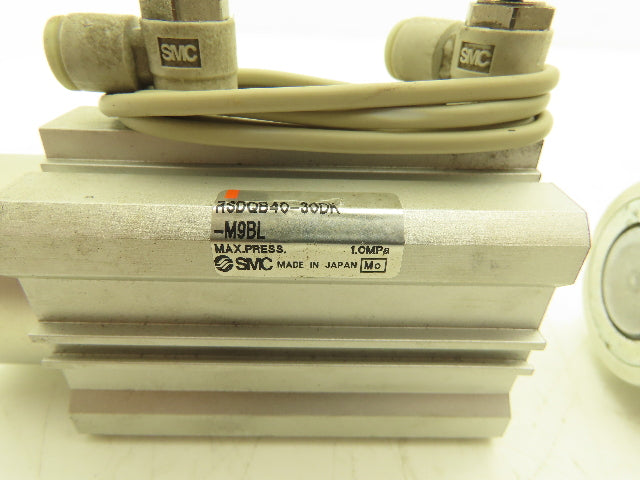 SMC RSDQB40-30DK-M9BL Stopper Air Cylinder 40mm Bore 30mm Stroke 145PSI Lot of 2