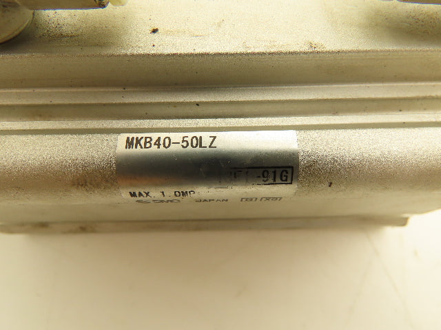 SMC MKB40-50LZ Rotary Clamp Air Cylinder 40mm Bore 50mm Stroke 145 PSI Lot of 2