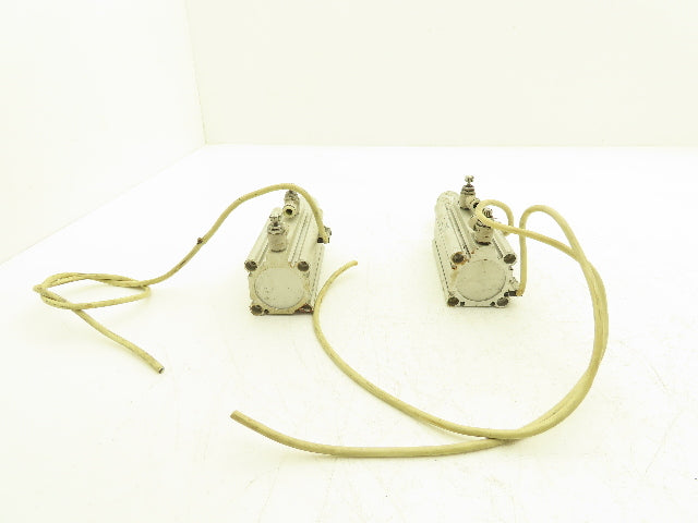 SMC MKB40-50LZ Rotary Clamp Air Cylinder 40mm Bore 50mm Stroke 145 PSI Lot of 2