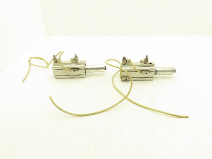 SMC MKB40-50LZ Rotary Clamp Air Cylinder 40mm Bore 50mm Stroke 145 PSI Lot of 2