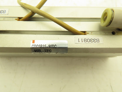 SMC CDQSB25-90DC-M9BL-XB10 Pneumatic Air Cylinder 25mm Bore 90mm Stroke Lot of 2