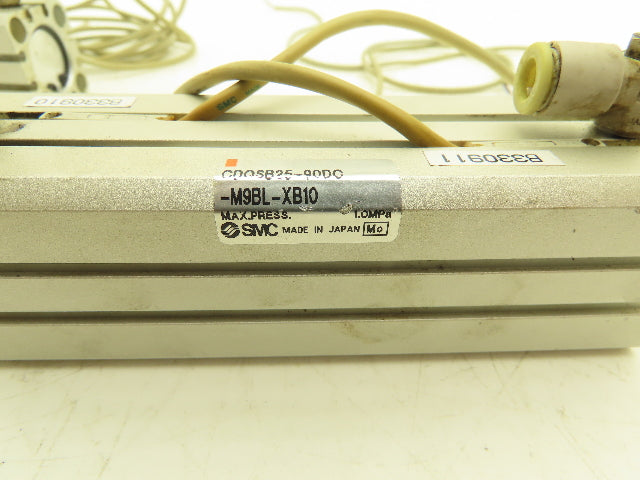 SMC CDQSB25-90DC-M9BL-XB10 Pneumatic Air Cylinder 25mm Bore 90mm Stroke Lot of 2