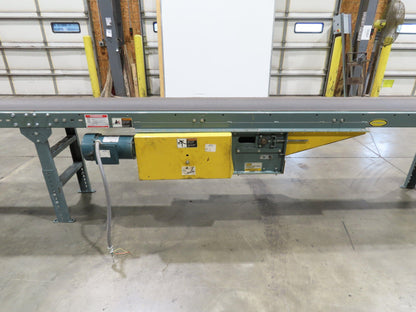 Hytrol 18"x 91' Slider Bed Conveyor 16" Belt 2Hp 230/460V Center Drive 52 FPM