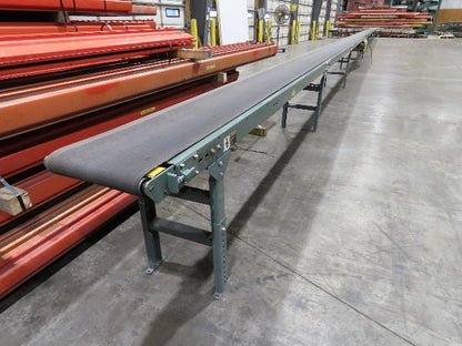 Hytrol 18"x 91' Slider Bed Conveyor 16" Belt 2Hp 230/460V Center Drive 52 FPM