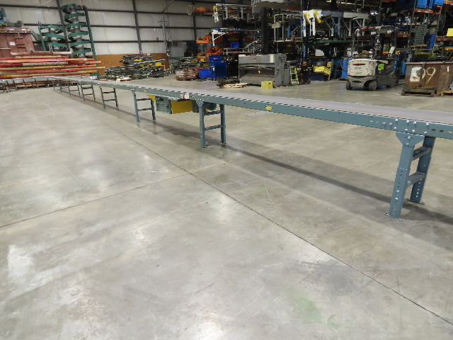 Hytrol 18"x 91' Slider Bed Conveyor 16" Belt 2Hp 230/460V Center Drive 52 FPM
