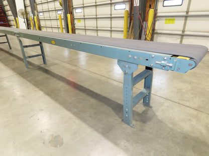 Hytrol 18"x 91' Slider Bed Conveyor 16" Belt 2Hp 230/460V Center Drive 52 FPM