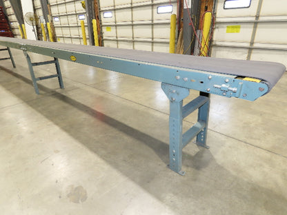 Hytrol 18"x 91' Slider Bed Conveyor 16" Belt 2Hp 230/460V Center Drive 52 FPM