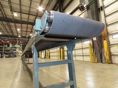 Hytrol 18"x 91' Slider Bed Conveyor 16" Belt 2Hp 230/460V Center Drive 52 FPM