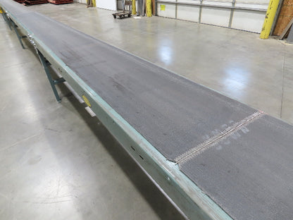 Hytrol 18"x 91' Slider Bed Conveyor 16" Belt 2Hp 230/460V Center Drive 52 FPM