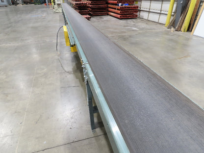 Hytrol 18"x 91' Slider Bed Conveyor 16" Belt 2Hp 230/460V Center Drive 52 FPM