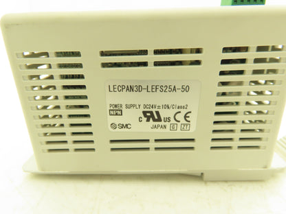 SMC LECPAN3D-LEFS25A-50 LE Pulse Step Motor Driver Controller 24VDC