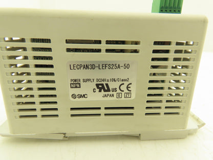 SMC LECPAN3D-LEFS25A-50 LE Pulse Step Motor Driver Controller 24VDC BROKEN MOUNT