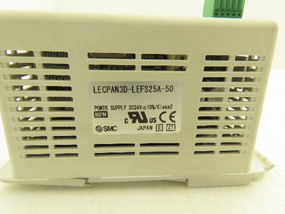 SMC LECPAN3D-LEFS25A-50 LE Pulse Step Motor Driver Controller 24VDC BROKEN MOUNT