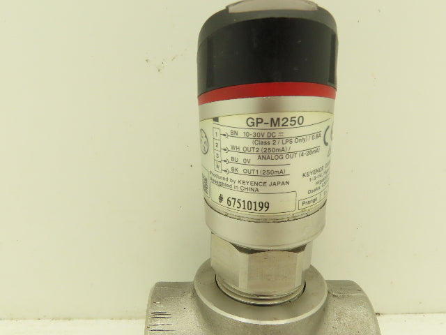 Keyence GP-M250 Digital Pressure Sensor  *Bad Seal*