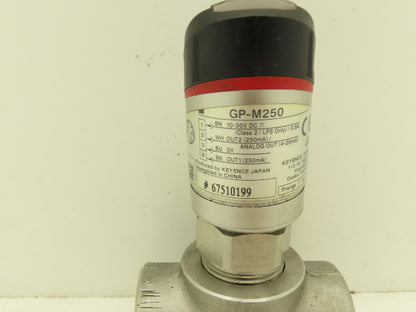 Keyence GP-M250 Digital Pressure Sensor  *Bad Seal*